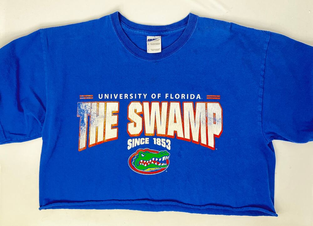 Gilden The Swamp University of Florida half shirt Pre-Owned in fair condition